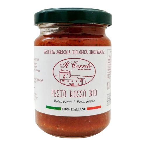 Organic Pesto Rosso 130g - value pack of 12 from Il Cerreto