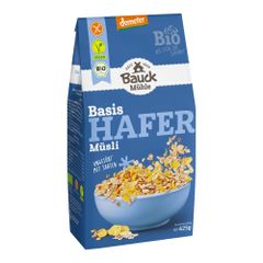 Bio Hafer Müsli Basis ungesüßt 425g - 8er Vorteilspack von Bauck Mühle