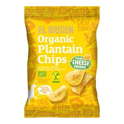 Bio Kochbananen Chips Cheese 80g - 8er Vorteilspack von El Origen Food Gmbh