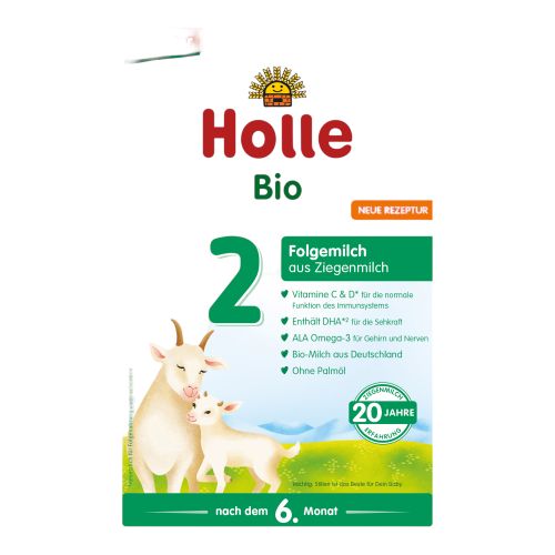 Organic baby milk - follow-on milk 2 goat's milk 400g - value pack of 5 from Holle