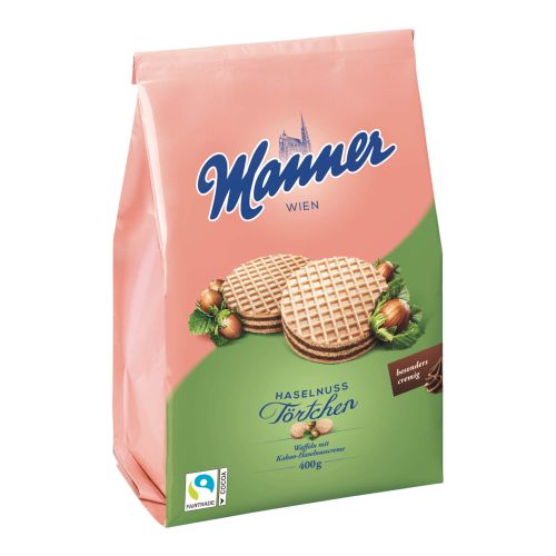 Manner Manner Cocoa and Hazelnut Cream Tartlets 400g