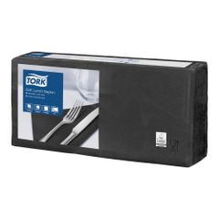Servietten 3lg.schwarz 33x33cm 150ct von Tork