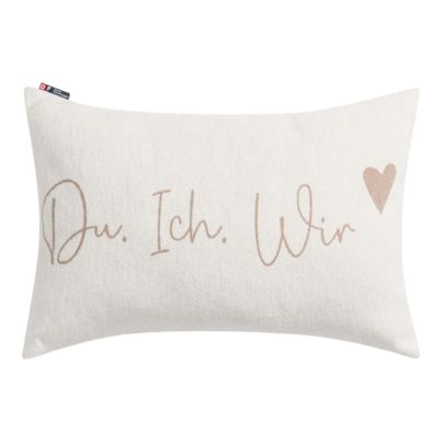 Cushion Cover Du Ich Wir Color Offwhite 40x60cm by David Fussenegger