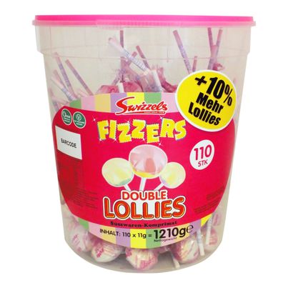 Fizzers Double Lollies 11g - 110er Vorteilspack von Swizzels