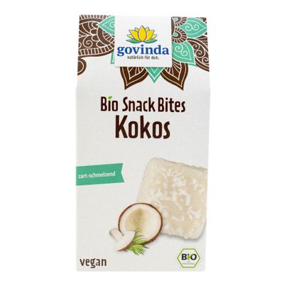 Bio Snack Bites Kokos 100g - 6er Vorteilspack von Govinda