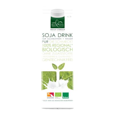 Bio Soja Drink Natur pur 1000ml - 10er Vorteilspack von Hofgut Storzeln