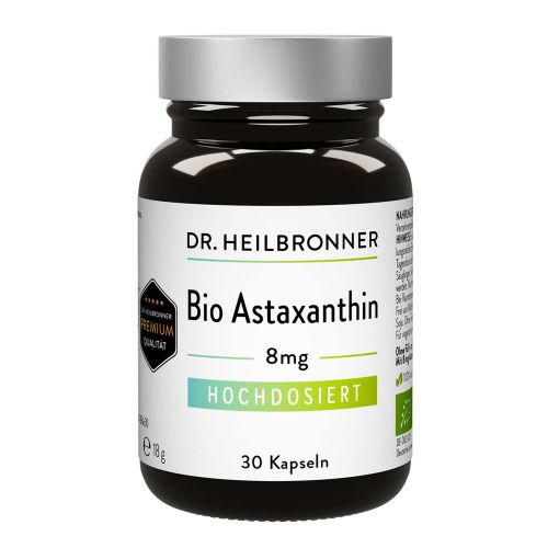 Bio Astaxanthin 8mg Nahrungsergänzungsmittel 30 Kapseln von Dr. Heilbronner