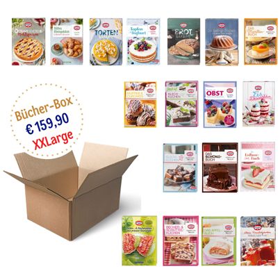 Dr. Oetker Bücher-Box XXLarge - Mit Freude backen