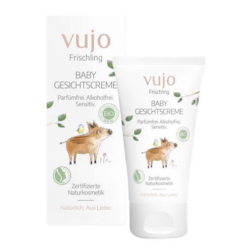 Organic baby face cream 50ml - value pack of 6 from Vujo Frischling