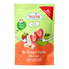 Bio Knusper Früchte Erdbeere Apfel 15g - 10er Vorteilspack von Fruchtbar