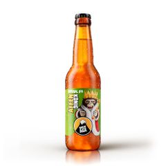 Affenkönig Imperial IPA Bier 330ml - exotische Frische - herber Biergeschmack im Abgang - Grapefruit - Maracuja - Citrusnote von Brew Age