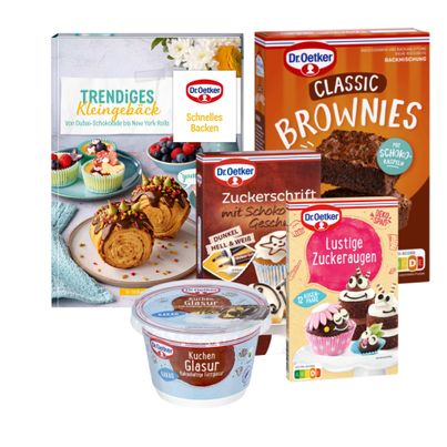 Dr. Oetker Rezept-Set Raupen Brownies