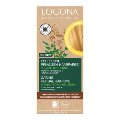 Bio Pflanzenhaarfarbe Goldblond 100g von Logona Naturkosmetik