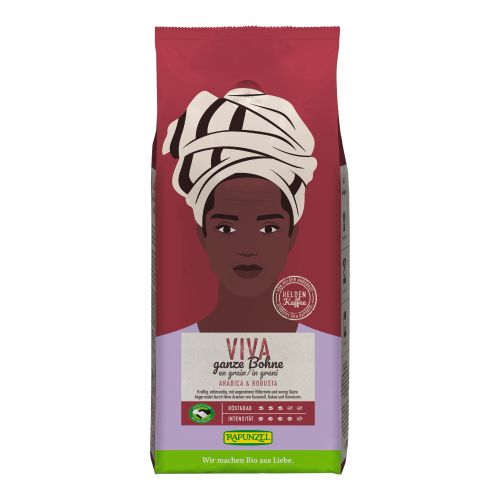 Bio Heldenkaffee Viva g. Bohne HIH 1000g - 4er Vorteilspack von Rapunzel Naturkost