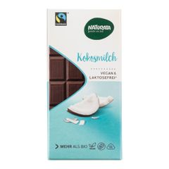 Bio Kokosmilch Schokokuvertüre 100g - 12er Vorteilspack von Naturata