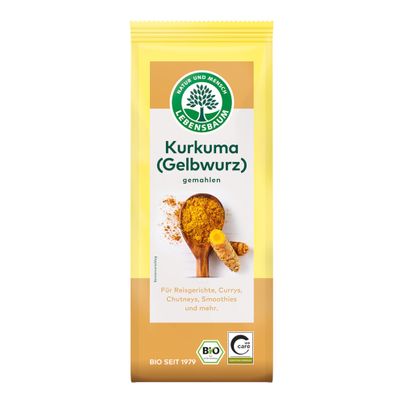 Bio Kurkuma Gelbwurz gemahlen 50g von Lebensbaum