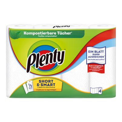Küchenrolle 2lg.weiß Short74Bl von Plenty