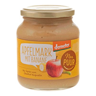Bio Apfelmark mit Banane 360g - 6er Vorteilspack von Nur Puur