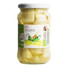 Bio Senfgurken 350ml - 6er Vorteilspack von Pflügelmeier Pepi's