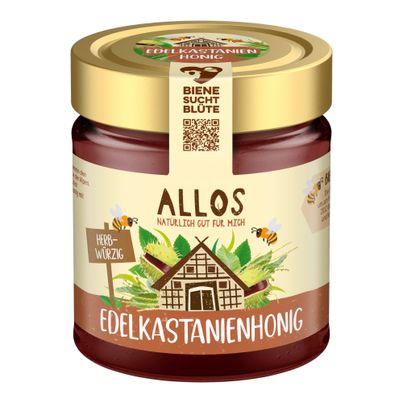 Bio Edelkastanienhonig natürlich 500g - 6er Vorteilspack von Allos