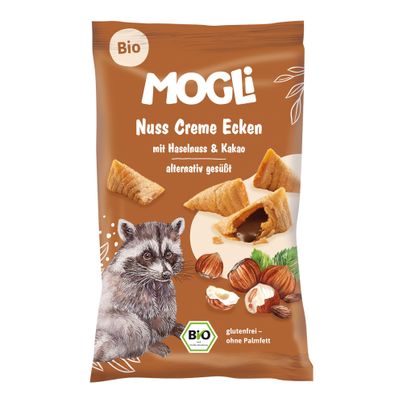 Bio Nuss Creme Ecken Haselnuss 30g - 10er Vorteilspack von Mogli