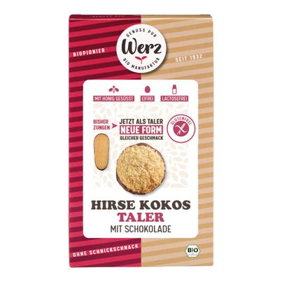 Bio Hirse Kokos Taler 150g - 8er Vorteilspack von Werz