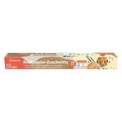 Bio Backpapier Zuschnitte 30 Bögen - 24er Vorteilspack von Memo