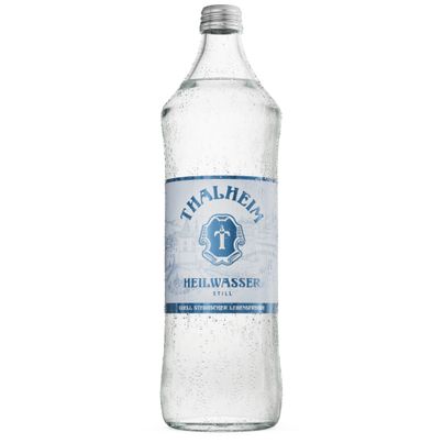 Thalheimer Heilwasser still 750ml - Mineralstoffreiches Wasser mit Lithium - Natrium - Kalium - Calcium - Mangesium - Chlorid - Sulfat und Hydrogenkarbonat