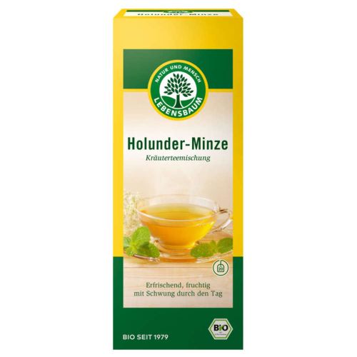 Bio Tee Holunder-Minze 30g von LEBENSBAUM