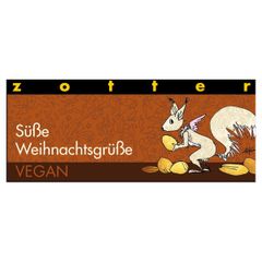 Bio Schokolade Süße Weihnachtsgrüße 70g - 10er Vorteilspack von Zotter