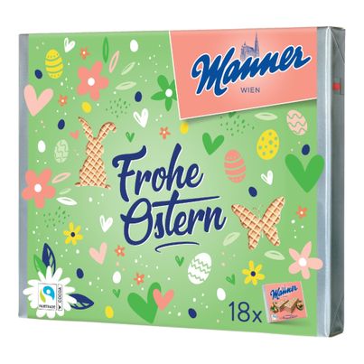 Manner Original Neapolitaner Schnitten 18er Geschenkpackung Frohe Ostern 1350g