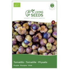 Bio Physalis Purple Tomatillo 3.7g Saatgut von Living Seeds