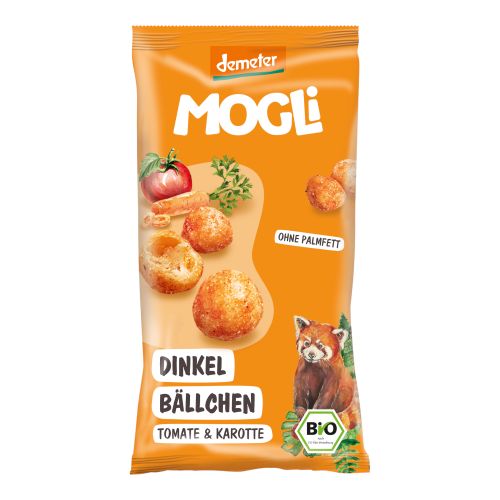 Bio Dinkel Bällchen Tomate Karotte 40g - 10er Vorteilspack von Mogli