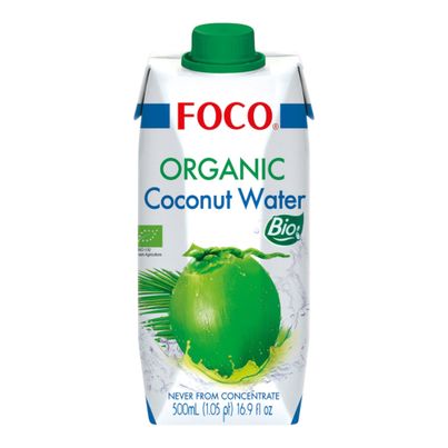 Bio Kokosnusswasser 500ml - 6er Vorteilspack von Foco