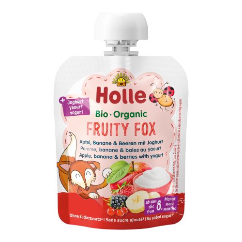 Organic Pouchy Fruity Fox 85g - value pack of 10 from Holle