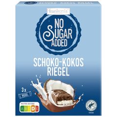 No Sugar Added Schoko-Kokos 100g - 12er Vorteilspack von Frankonia