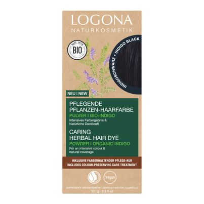 Bio Haarfarbe Indigoschwarz 100g von Logona Naturkosmetik