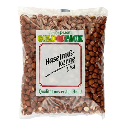 Haselnüsse ganz ungeschält 1000g von Goldpack