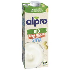 Organic sugar-free soya drink, 1000ml – pack of 8 from Alpro