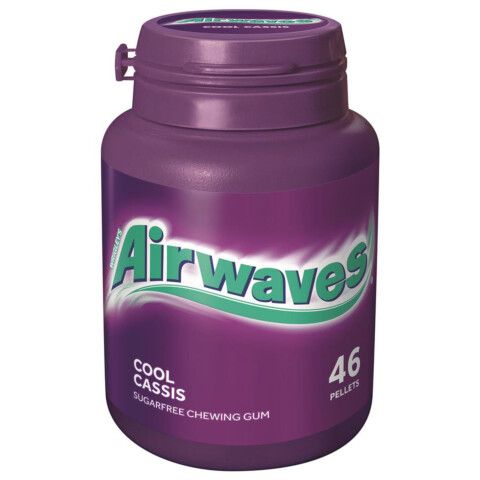 Airwaves Kaugummi Cool Cassis Bottle 46er von Airwaves