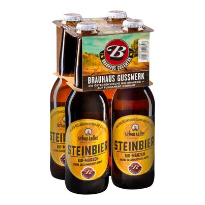 Bio Steinbier EW 40330ml - 6er Vorteilspack von Brauhaus Gusswerk
