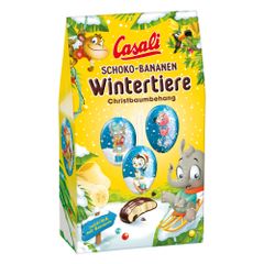 Casali Wintertiere Schoko-Bananen Christbaum Behang 180g - Baumbehang von Casali