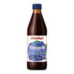 Bio Heidelbeer Saft 100% direkt MW 330ml - 10er Vorteilspack von Voelkel