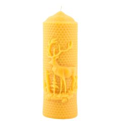 Bienenwachskerze Hirsch 19cm