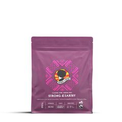 Bio AFRO COFFEE Strong & Earthy Premium Kaffeepulver 250g - Fairtrade Arabica & Robusta Kaffee gemahlen von AFRO COFFEE