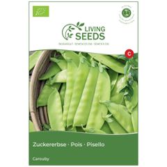 Bio Zuckererbse Carouby 13.6g Saatgut von Living Seeds