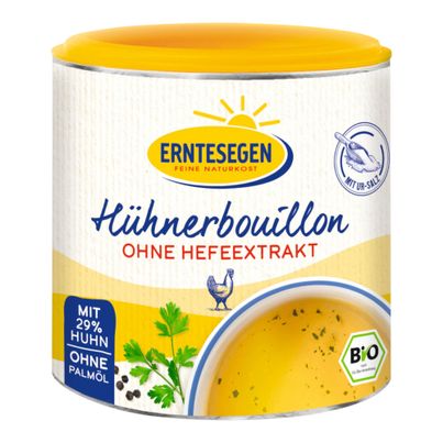 Bio Hühnerbouillon ohne Hefe 120g - 6er Vorteilspack von Erntesegen