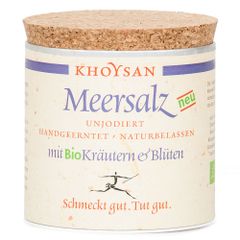 Meersalz mit Bio Kräutern und Blüten Würzdose 200g von Khoysan