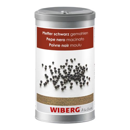 Pfeffer schwarz gemahl.ca.555g 1200ml von Wiberg