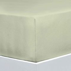 EXCELLENT***** JERSEY ELASTAN SPANNBETTTUCH Farbe: salbei 90-100x200-220 cm von FLORELLA 
